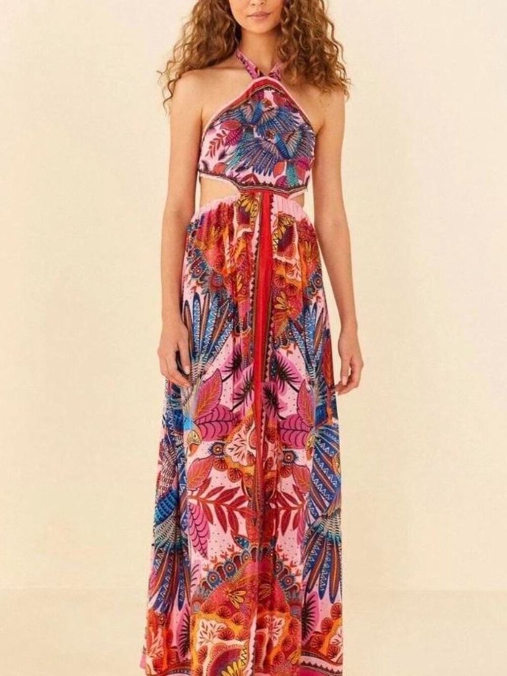 Macaw Scarf Maxi Dress NWT Never Worn - Picture 2 of 8